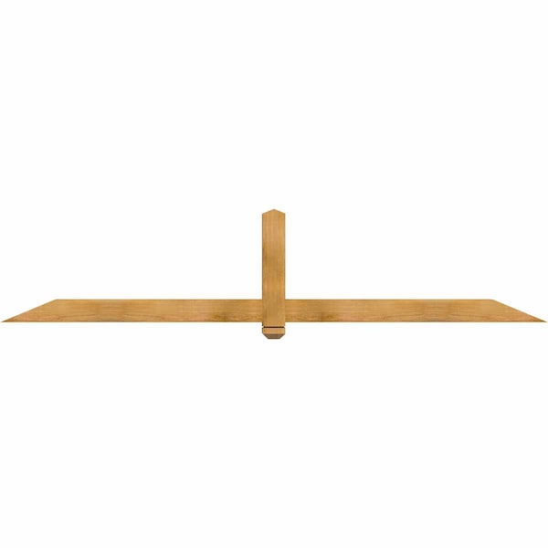 Ekena Millwork Eugene Rough Sawn Timber Gable Bracket, Western Red Cedar, 96"W x 20"H x 4"D x 4"F, 5/12 Pitch GBW096X20X0404EUG00RWR - main